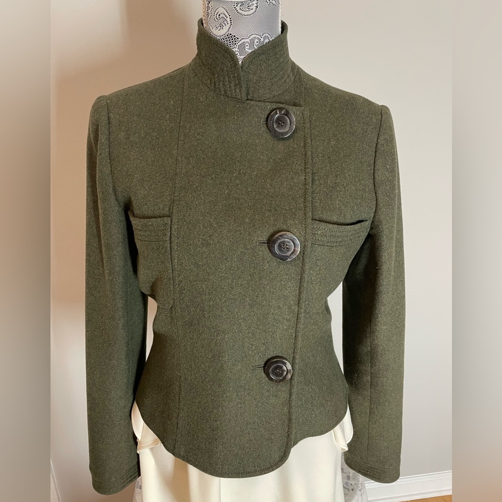Valentino Vintage Green Jacket Sz 12